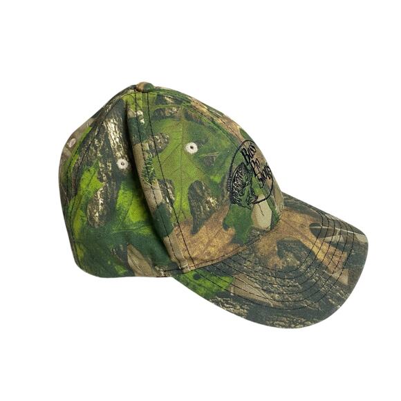 Bass Pro Shops Embroidered Baseball Hat Adjustable Camo SnapBack - Picture 2 of 5
